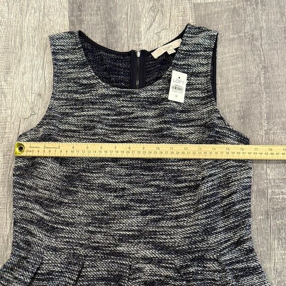 New With Tags.‎ Loft Size 12 Navy and White Dress - Picture 3 of 6